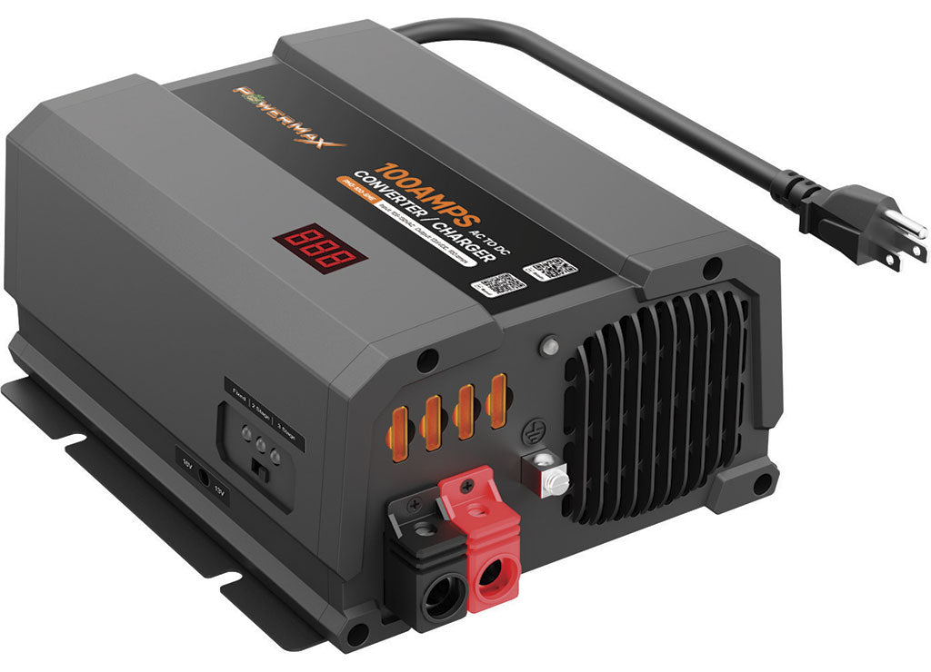 75 Amp Smart Adjustable 12 V Battery Charger & Power Converter W/ Meter - PM3-75-SME