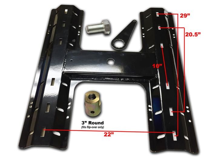 Popup Industries Inc. CAG - FO 5th Wheel Base Plate for Flip Over Hitch Only - Imex RV And Auto Parts
