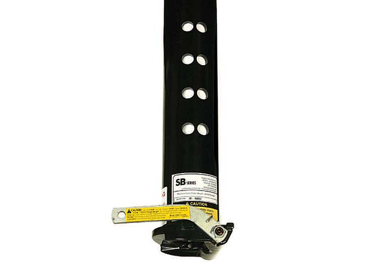 Popup Industries Inc. GN1 4 - Inch Round Heavy Duty Self - Latching Gooseneck Coupler - Imex RV And Auto Parts