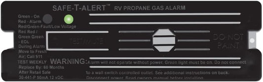 Safe - T - Alert 30 - 441 - P - BL Classic Propane/LP Gas Alarm - 12V, 30 Series Surface Mount, Black - Imex RV And Auto Parts