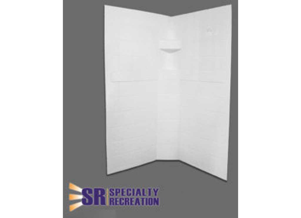 Specialty Rec NSW3636W SPO Neo Shower Wall 36 x 36 x 67 inches in White - Imex RV And Auto Parts