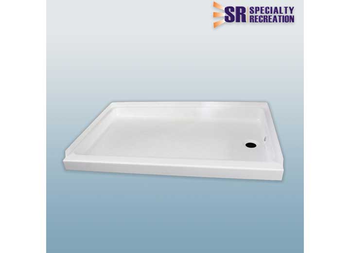 Specialty Rec SP2436WR Shower Pan 24 x 36 inches with Right-Hand Drain in White - Imex RV And Auto Parts