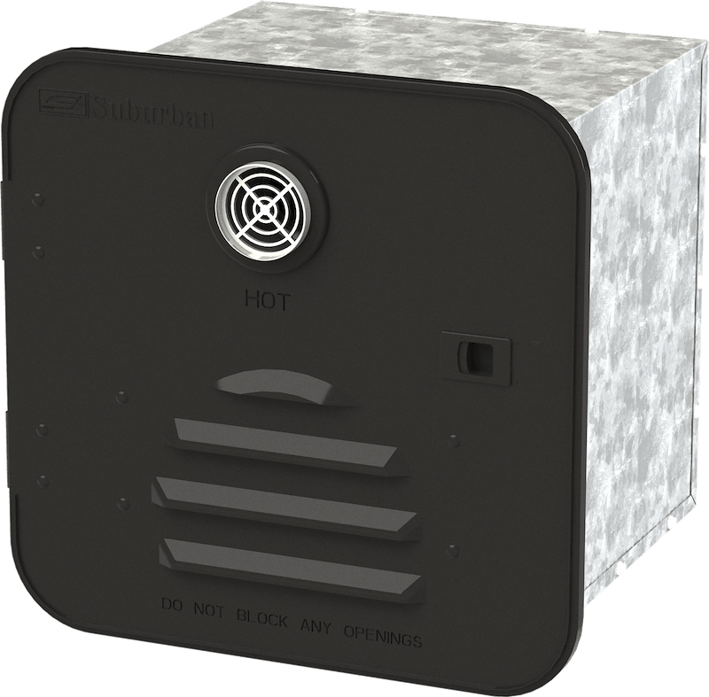 Suburban 6285AEB Water Heater Door | ST - 42 & ST - 60 Black - Imex RV And Auto Parts