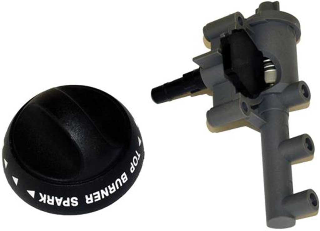 Suburban RV Cooktop Range Piezo Igniter and Knob (Part Number 521139) - Imex RV And Auto Parts