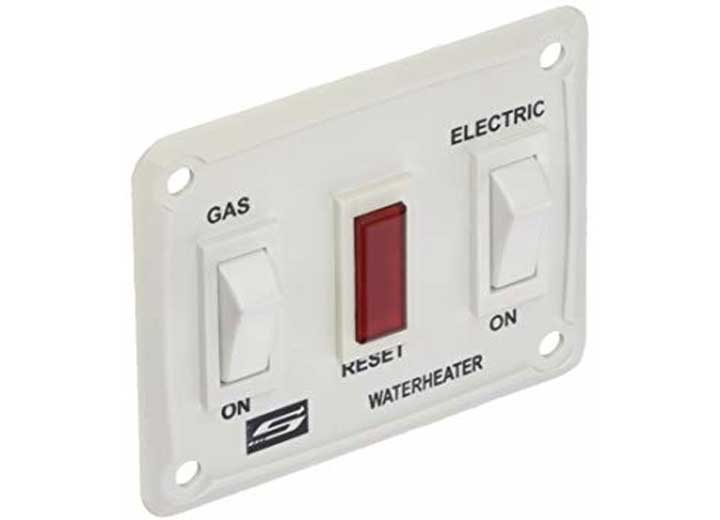 Suburban RV Water Heater Wall Switch Assembly Del Model 12 Volt White - Part Number 232882 - Imex RV And Auto Parts