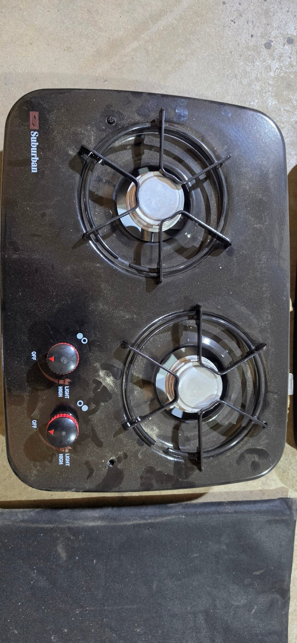 Suburban SDN2U Drop In Stove Top With Lid - Imex RV And Auto Parts