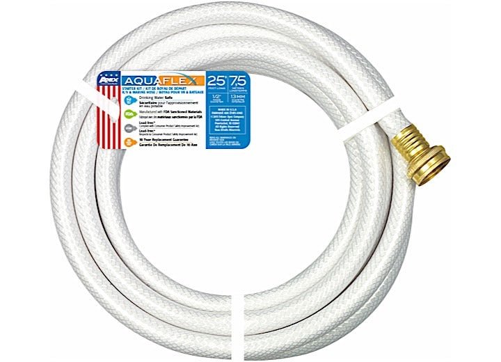 Teknor Apex 7533-25 Starter Kit Hose, 1/2 Inch x 25 Feet Dual Radial Reinforced - Imex RV And Auto Parts