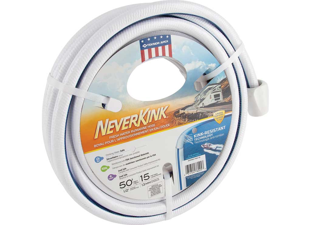 Teknor Apex Neverkink 1/2 in x 50 ft White Drinking Water Safe Hose - Imex RV And Auto Parts