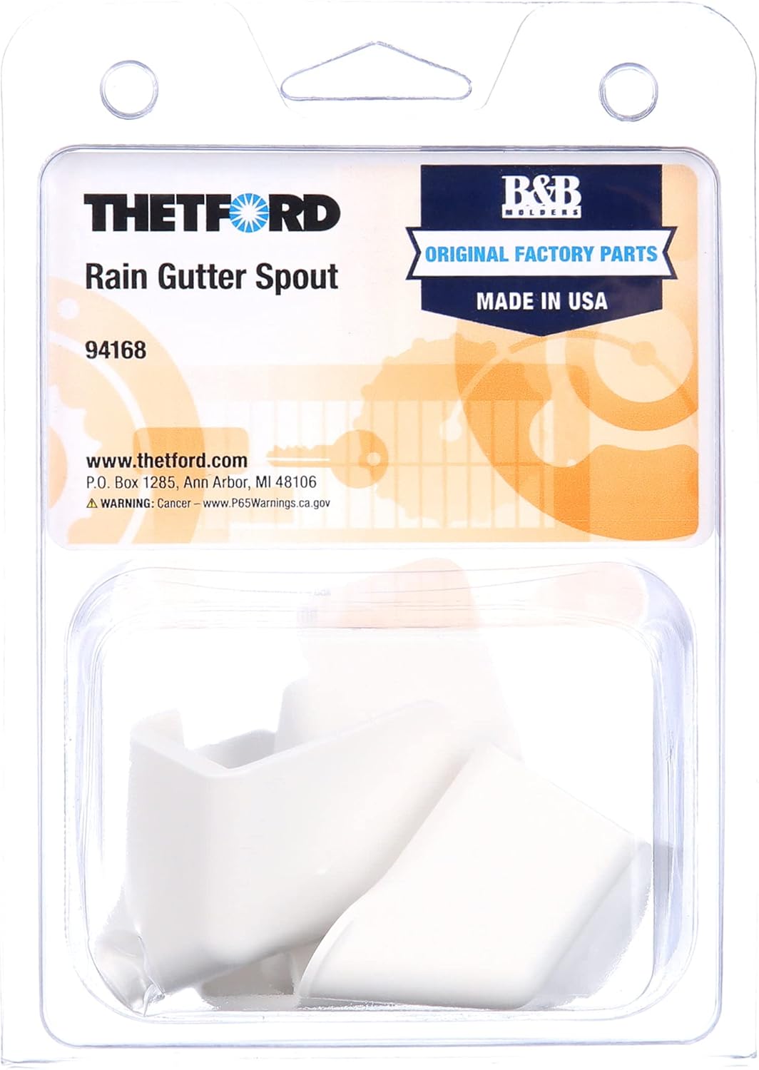 Thetford 94168 Rv Gutter Spout Short Each - Imex RV And Auto Parts