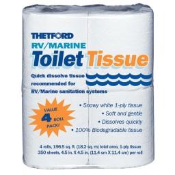 Toilet Tissue; 1 Ply; 4 Roll Pack; 350 Sheets Per Roll 20804 - Imex RV And Auto Parts