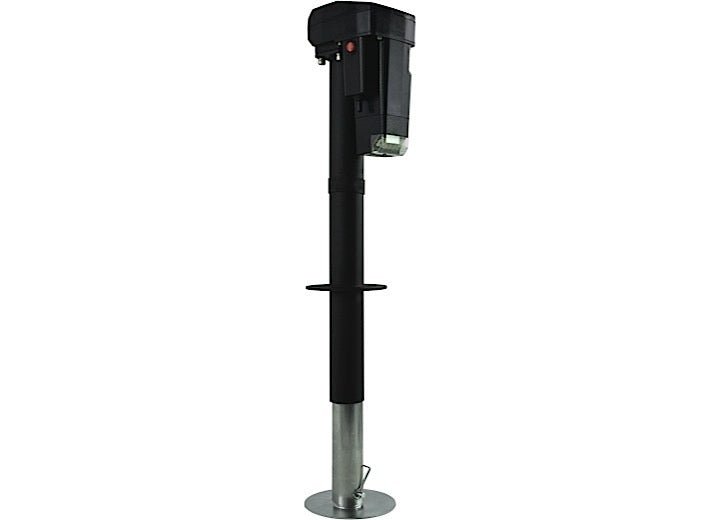 Ultra Fab Ultra 4000 Electric Tongue Jack with 2 1/4-Inch Tube for Trailers - Black - Imex RV And Auto Parts