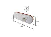 Uni - Bond LED Oval Signal/Park Lamp Amber - 10 - Diodes - Imex RV And Auto Parts