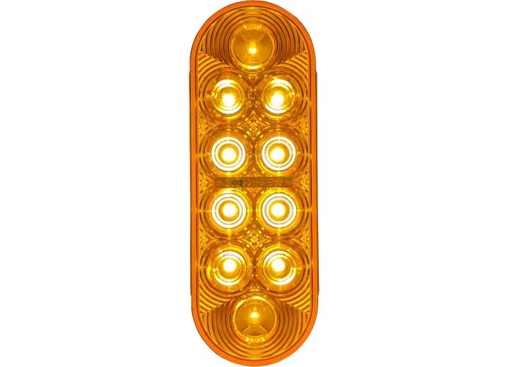 Uni - Bond LED Oval Signal/Park Lamp Amber - 10 - Diodes - Imex RV And Auto Parts