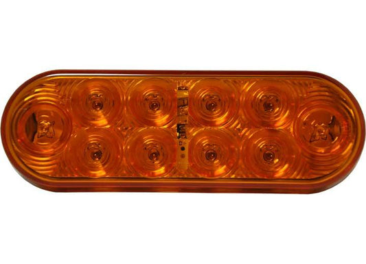Uni - Bond LED Oval Signal/Park Lamp Amber - 10 - Diodes - Imex RV And Auto Parts