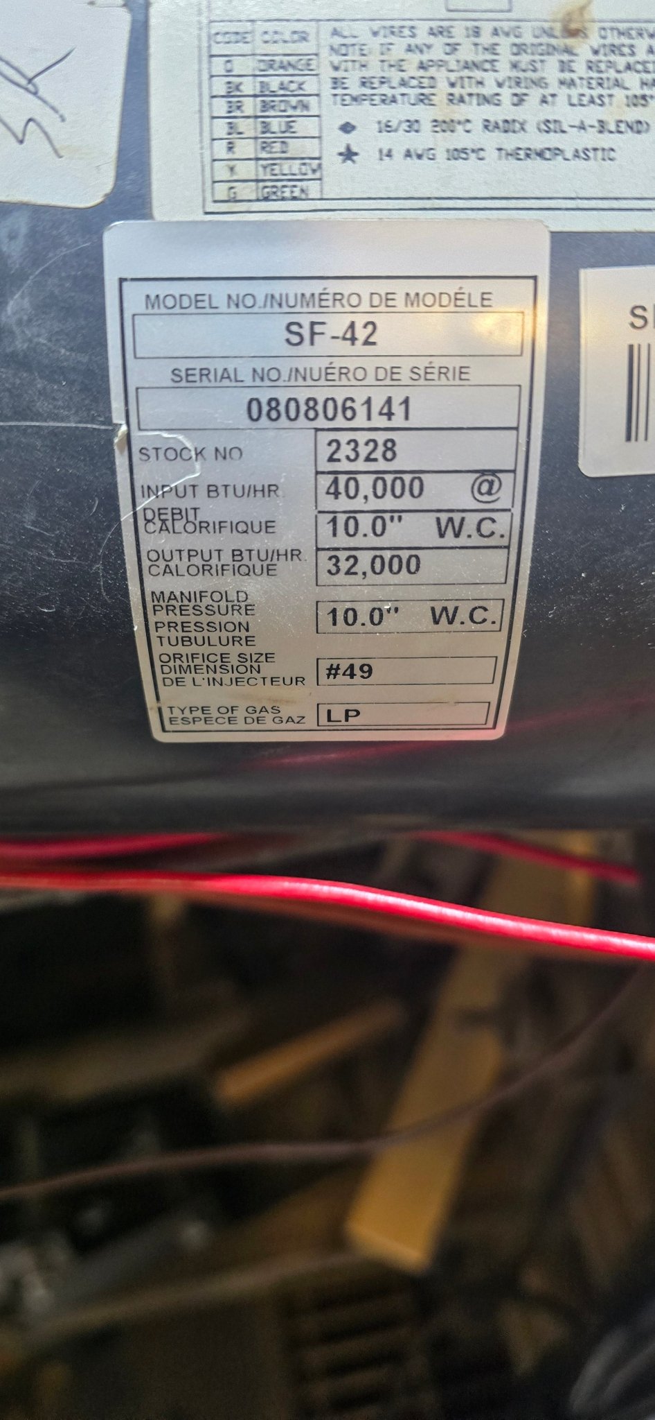 Used Suburban SF - 42 Furnace Core - Imex RV And Auto Parts