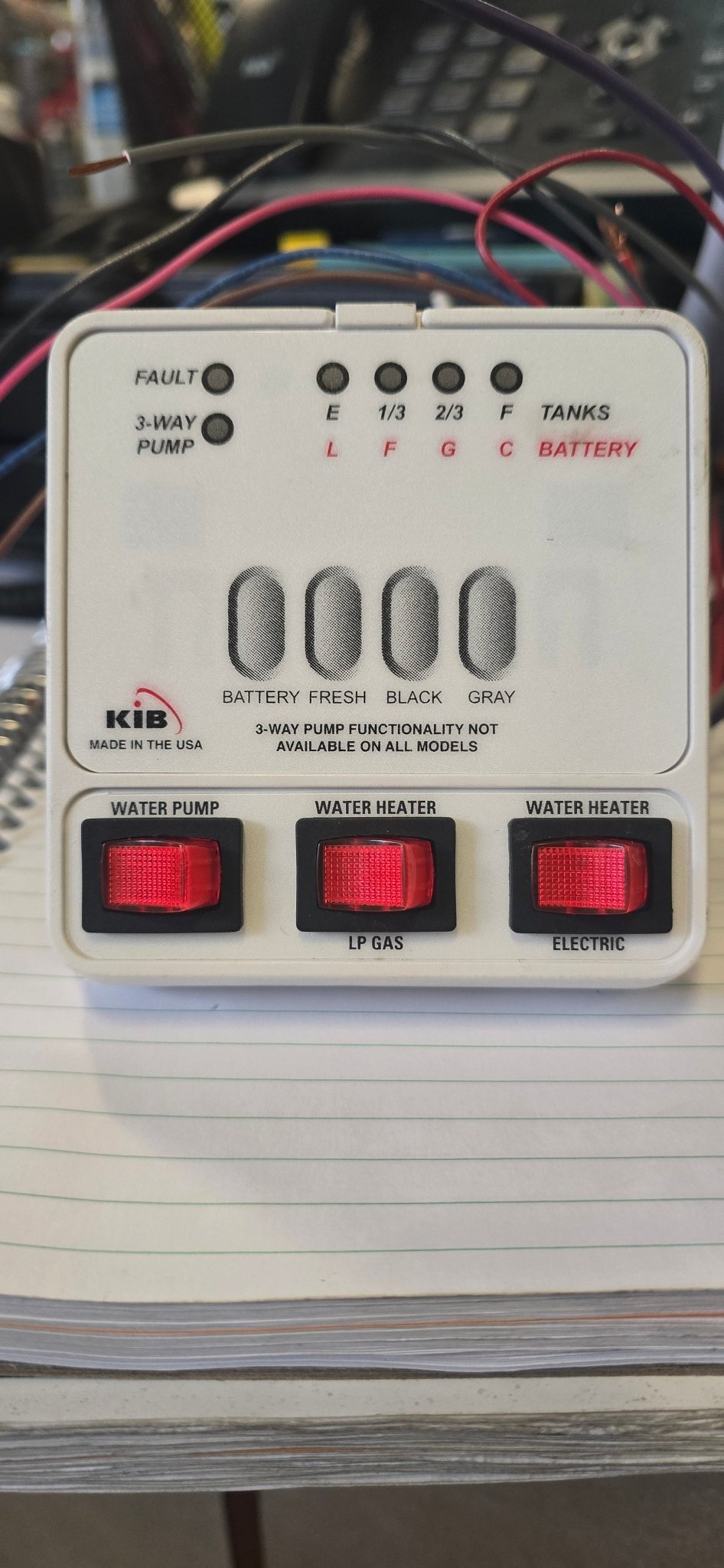 Used/Open Box M23 - 2HWL KIB Electronics Tank Monitor Panel M25 - Imex RV And Auto Parts