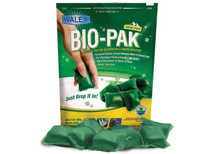 Walex Products BIOPPBG Bio-pak Alpine Fresh Natural Enzyme Deodorizer and Waste Digester