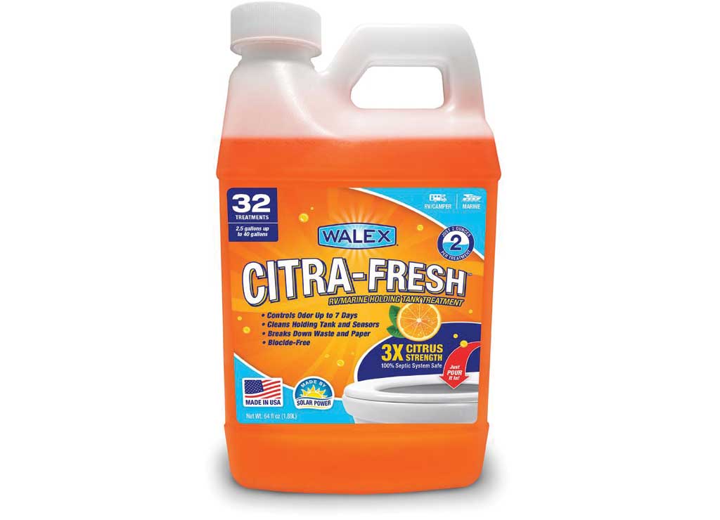 Walex Citrafresh RV and Marine Liquid Holding Tank Deodorizer - 64 oz Citrus Scent