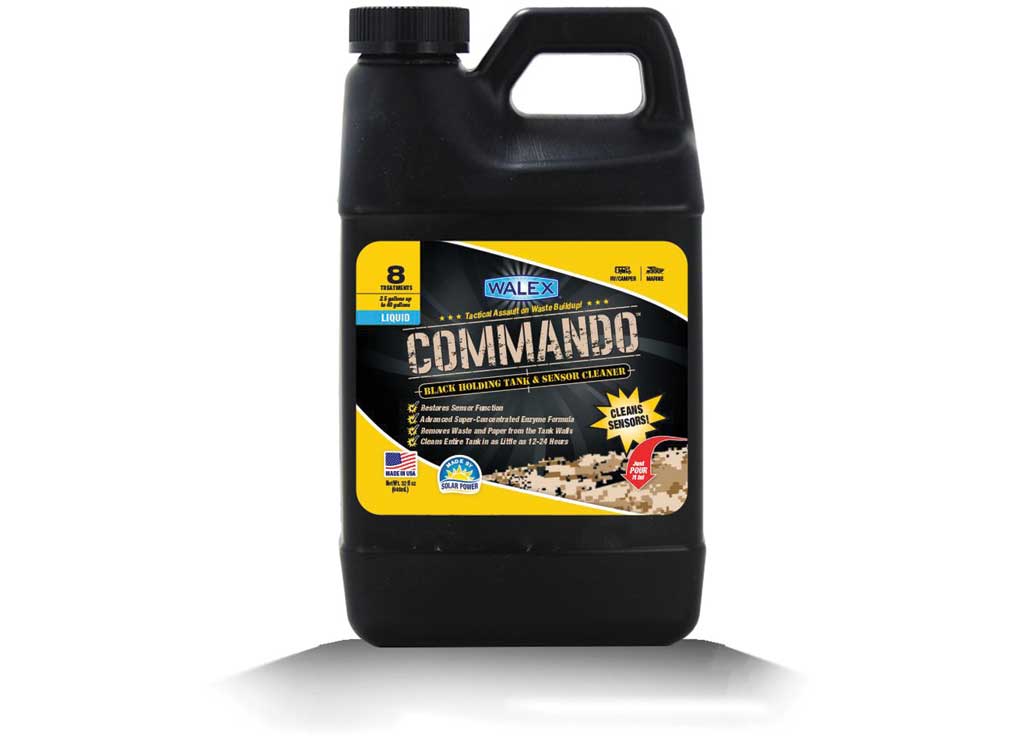Walex Products Commando Liquid Black Tank and Sensor Cleaner 32 Oz - Imex RV And Auto Parts
