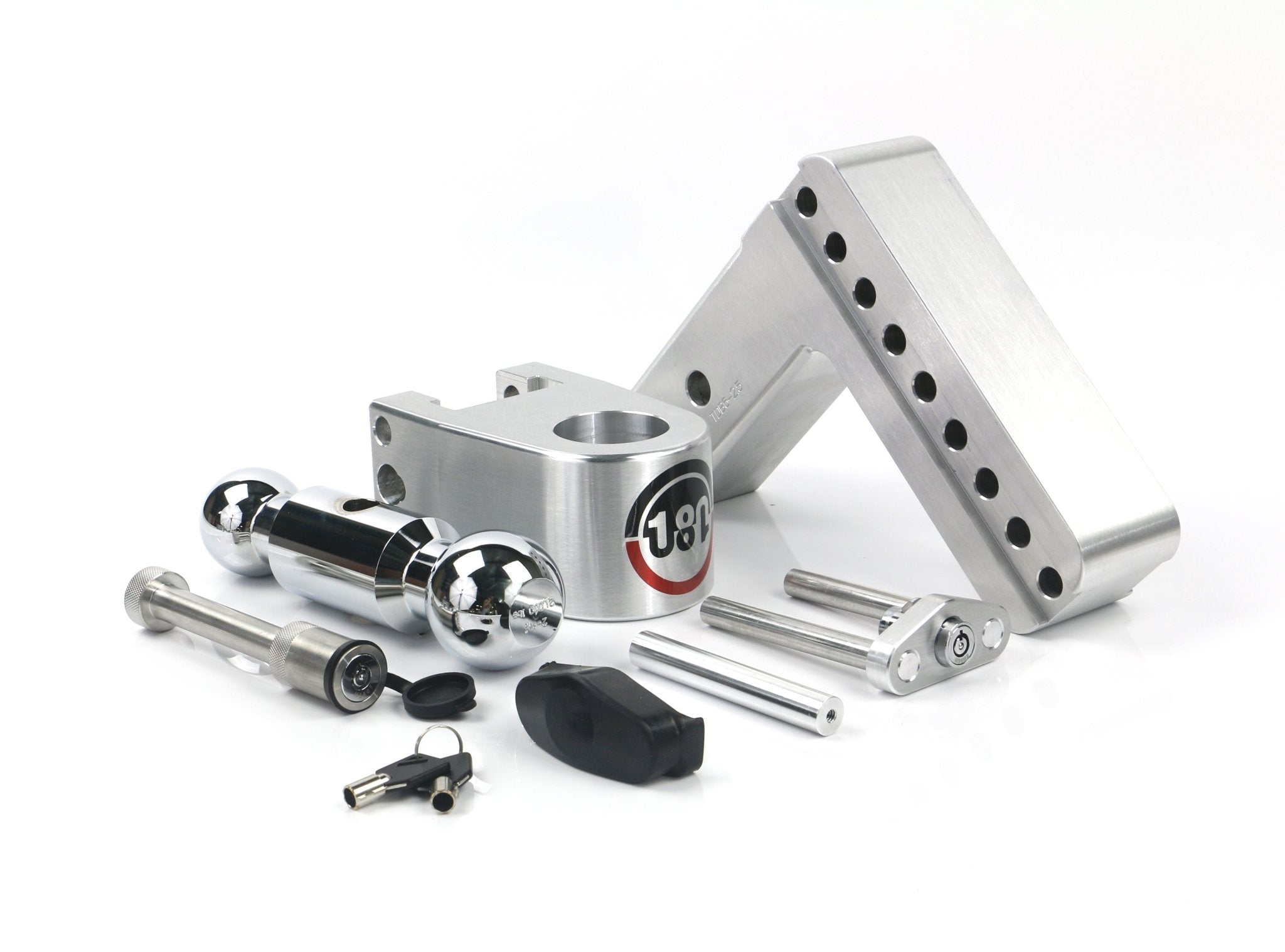 Weigh Safe 180 Hitch Chrome 6-Inch Drop Hitch with 2.5-Inch Shank and Keyed Alike WS05 - Imex RV And Auto Parts