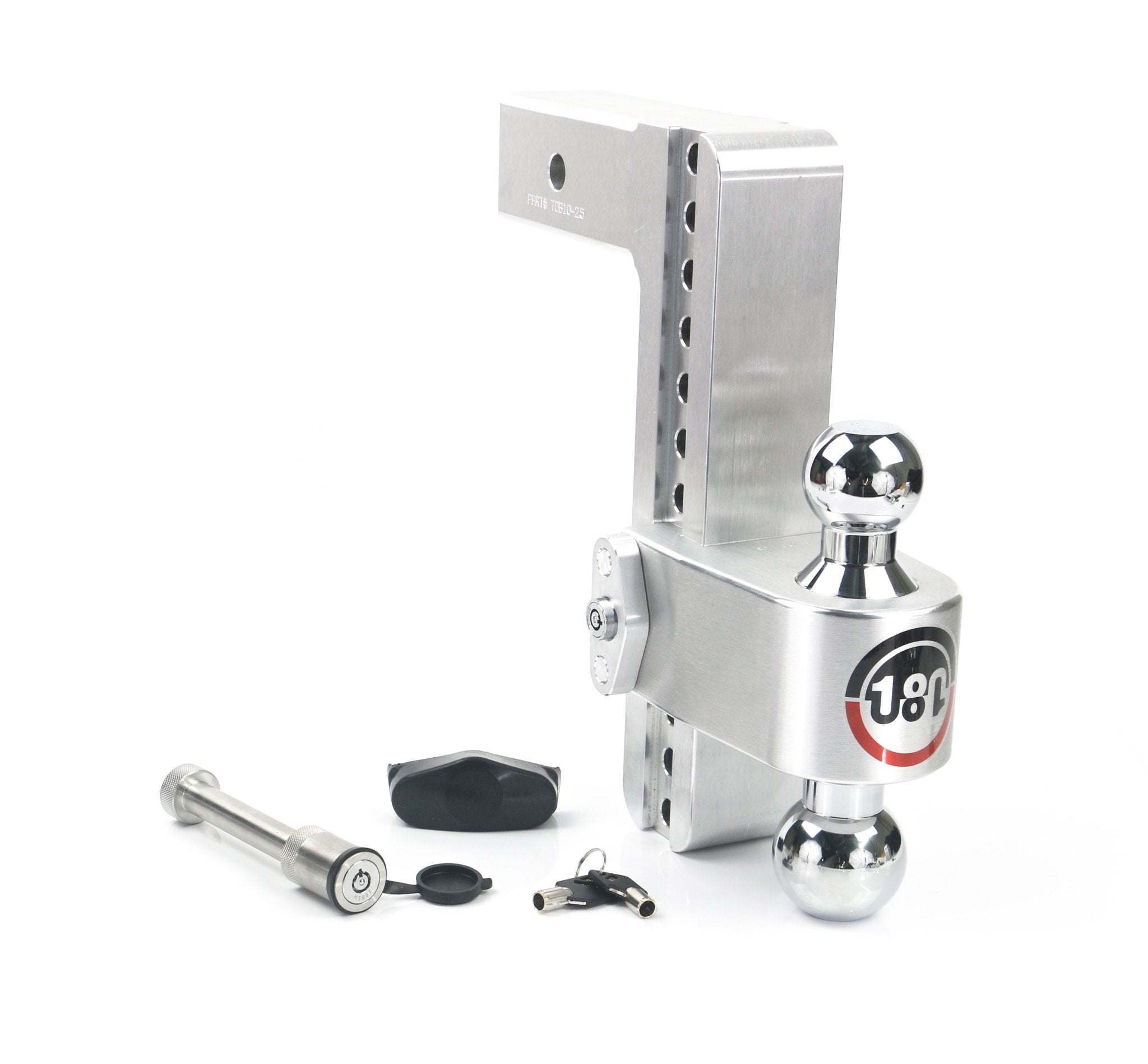 Weigh Safe 180 Hitch Chrome Ball 10-Inch Drop Hitch with 2.5-Inch Shank - Imex RV And Auto Parts
