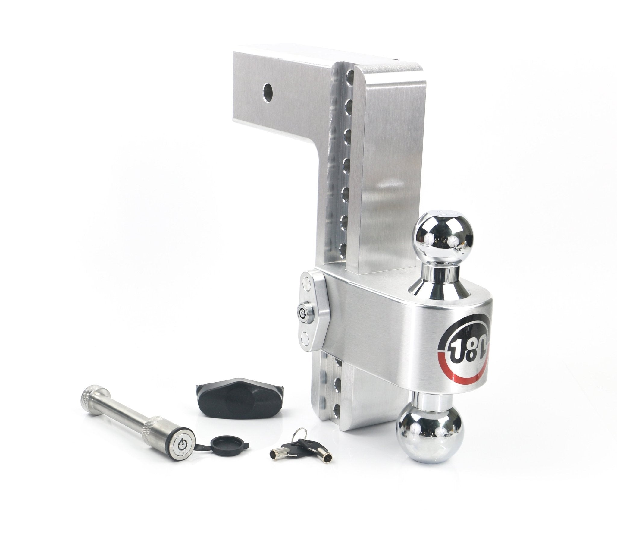 Weigh Safe 180 Hitch Chrome Ball 10-Inch Drop Hitch with 3-Inch Shank – Keyed Alike WS05 Included - Imex RV And Auto Parts