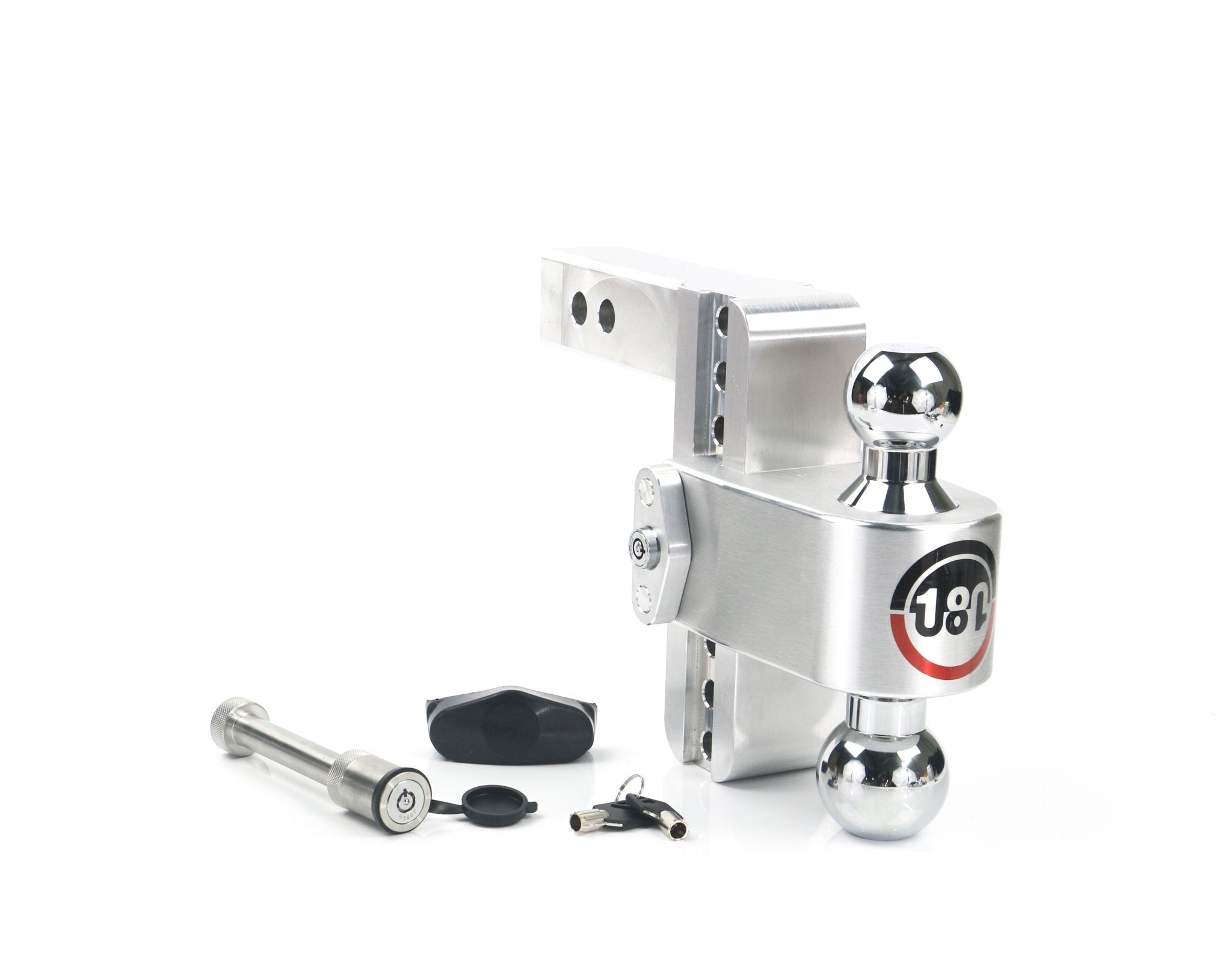 Weigh Safe 180 Hitch Chrome Ball 6-Inch Drop Hitch with 2-Inch Shank and Keyed Alike WS05 - Imex RV And Auto Parts