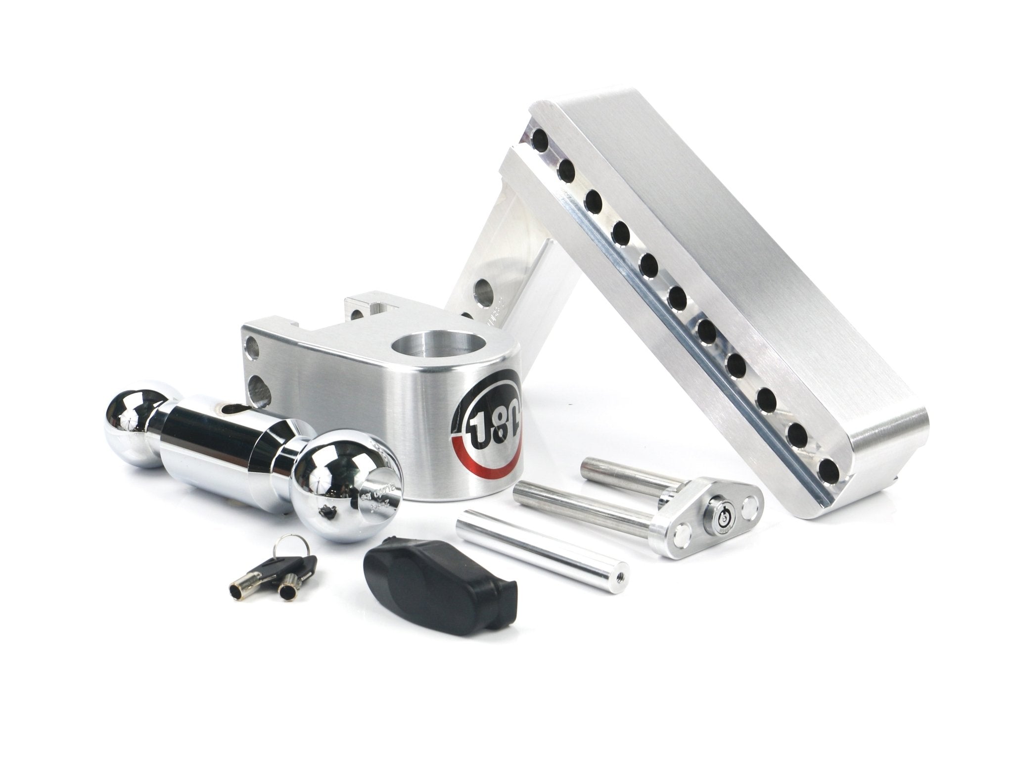 Weigh Safe 180 Hitch Chrome Ball 8-Inch Drop Hitch with 2-Inch Shank - Imex RV And Auto Parts