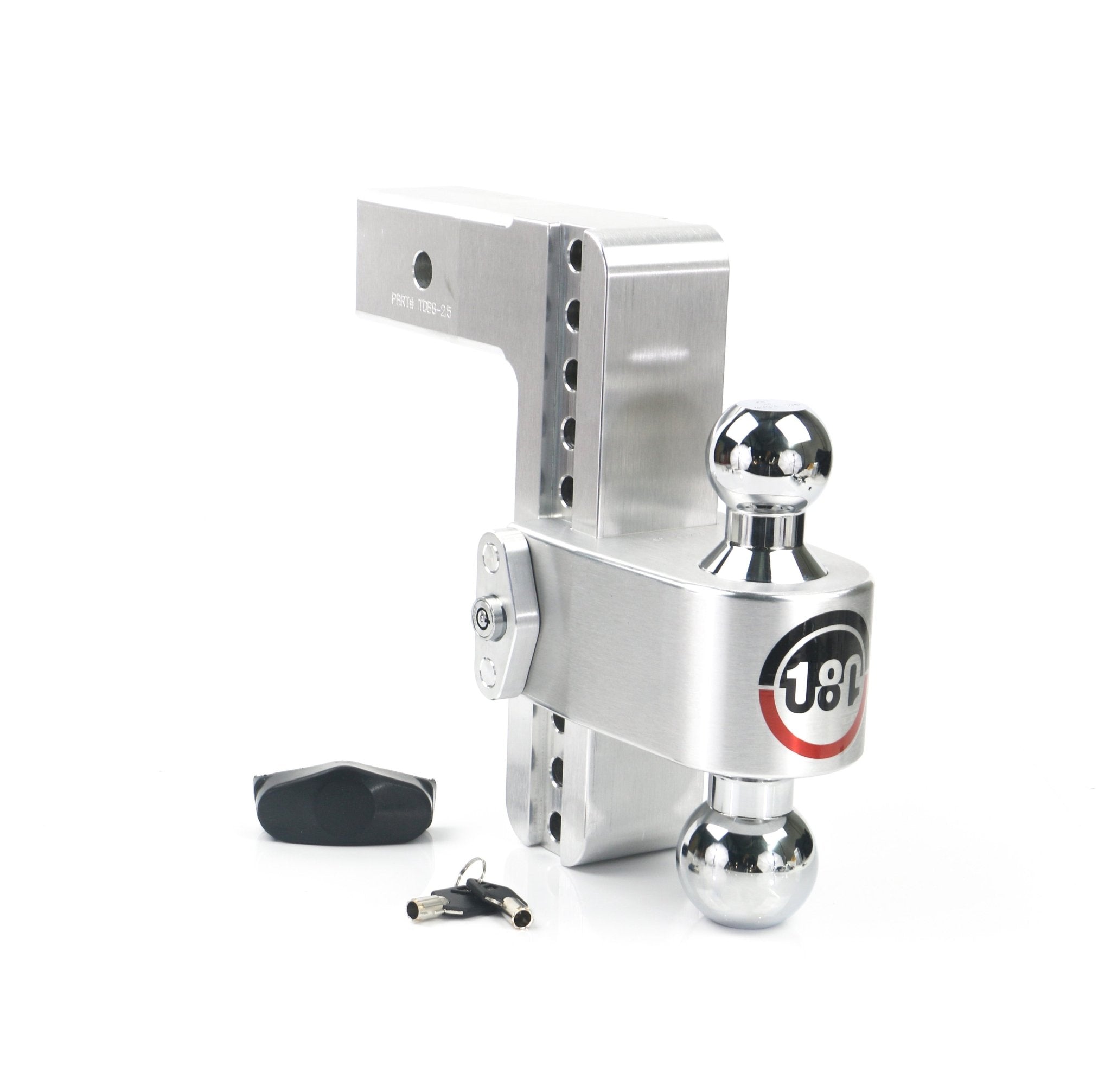 Weigh Safe 180 Hitch Chrome Ball 8-Inch Drop Hitch with 2.5-Inch Shank - Imex RV And Auto Parts