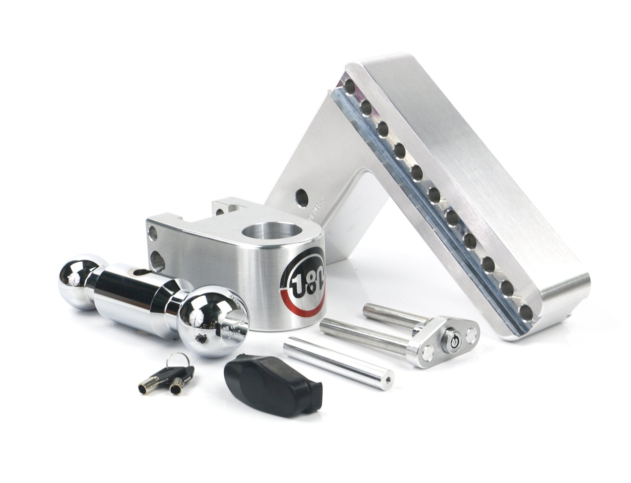 Weigh Safe 180 Hitch Chrome Ball 8-inch Drop Hitch with 3-inch Shank - Imex RV And Auto Parts