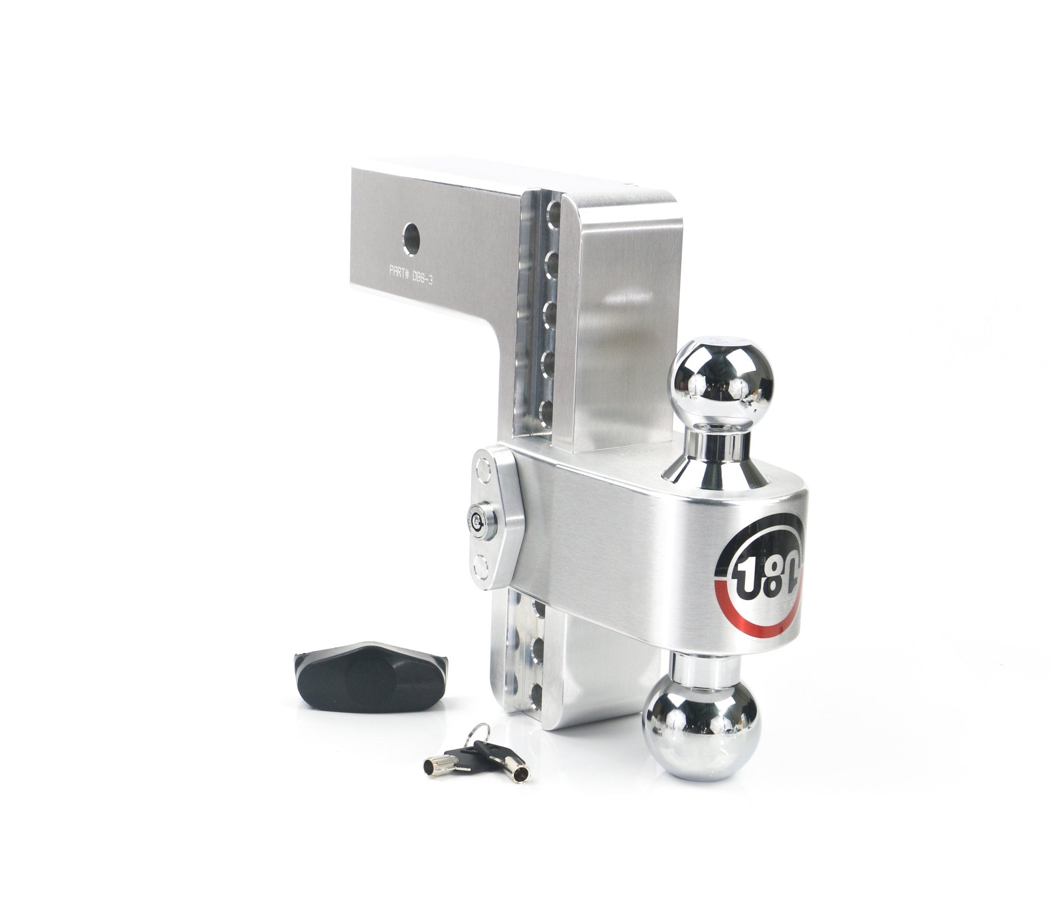 Weigh Safe 180 Hitch Chrome Ball 8-inch Drop Hitch with 3-inch Shank - Imex RV And Auto Parts