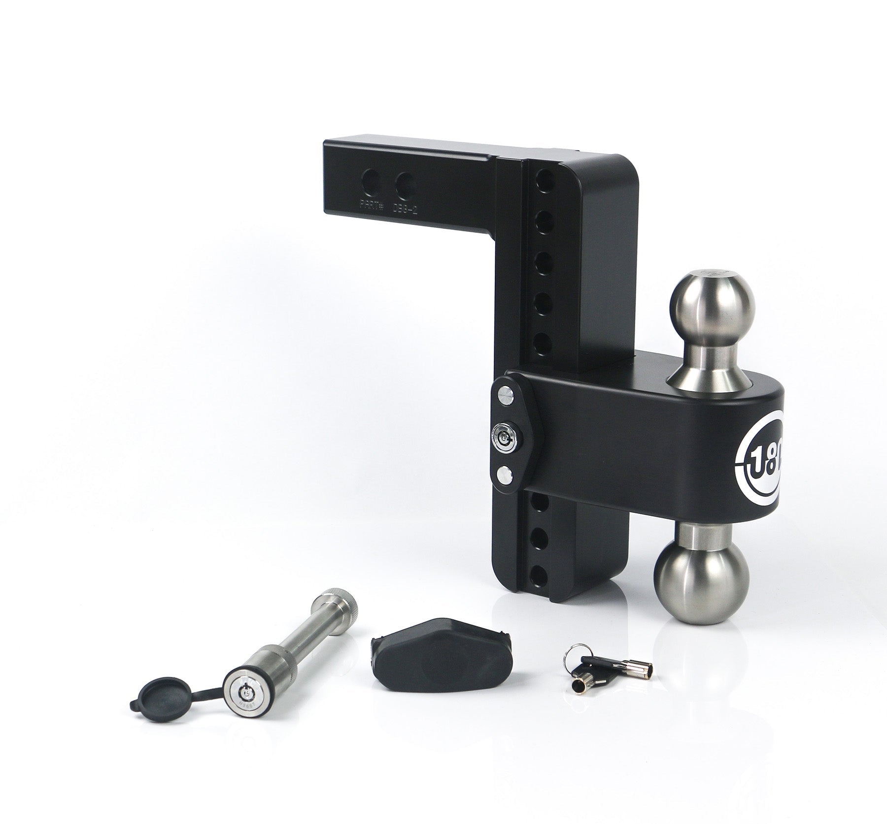 Weigh Safe 180 Hitch SS 8-Inch Drop Hitch with 2-Inch Shank and Keyed Alike WS05 - Imex RV And Auto Parts