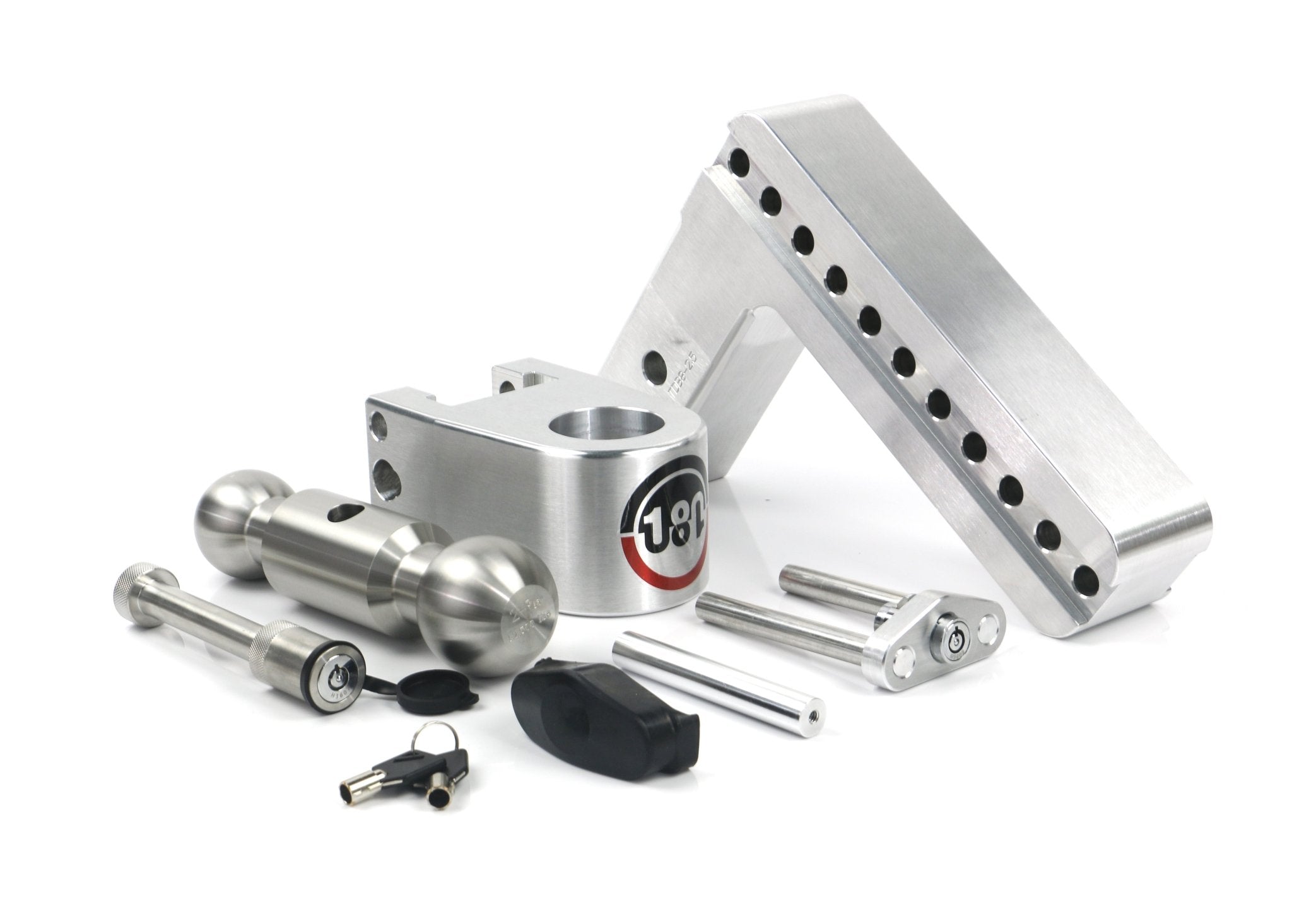 Weigh Safe 180 Hitch Stainless Steel Drop Hitch with 2.5-Inch Shank and Combo Ball - Imex RV And Auto Parts