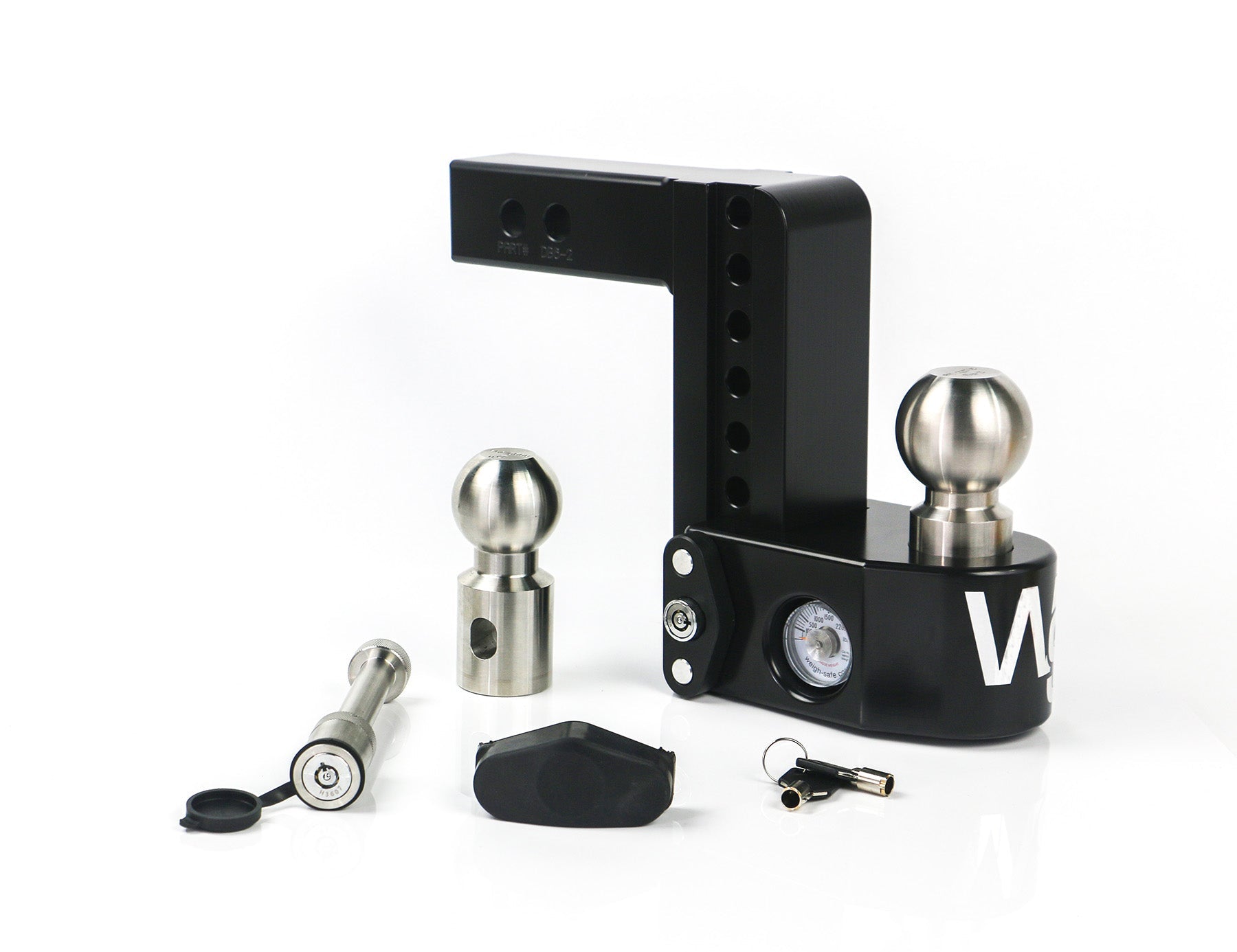Weigh Safe Cerakoted 6-Inch Drop Hitch with 2-Inch Shank and Keyed Alike Locks - Imex RV And Auto Parts