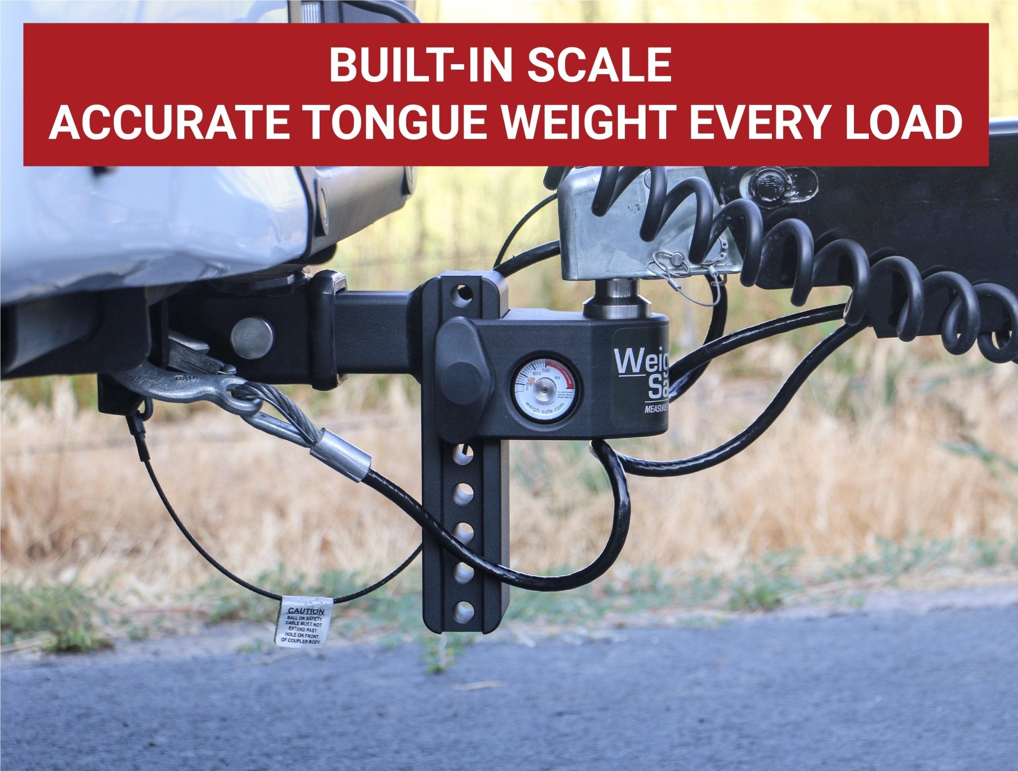 Weigh Safe Steel 8-Inch Drop Hitch with 2-Inch Shank for Heavy Duty Towing - Imex RV And Auto Parts