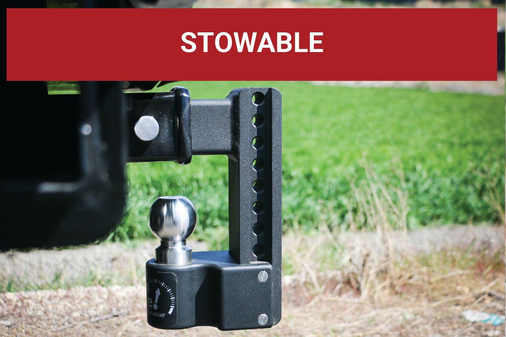 Weigh Safe Steel Adjustable Drop Hitch with 6-Inch Drop and 2.5-Inch Shank for Heavy Duty Towing - Imex RV And Auto Parts