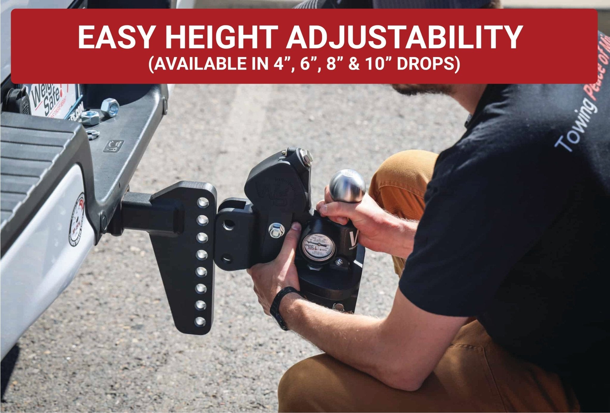 Weigh Safe TrueTow Middleweight Weight Distribution Hitch with 6" Drop and 2.5" Shank - 12,500 lbs GTW - Imex RV And Auto Parts