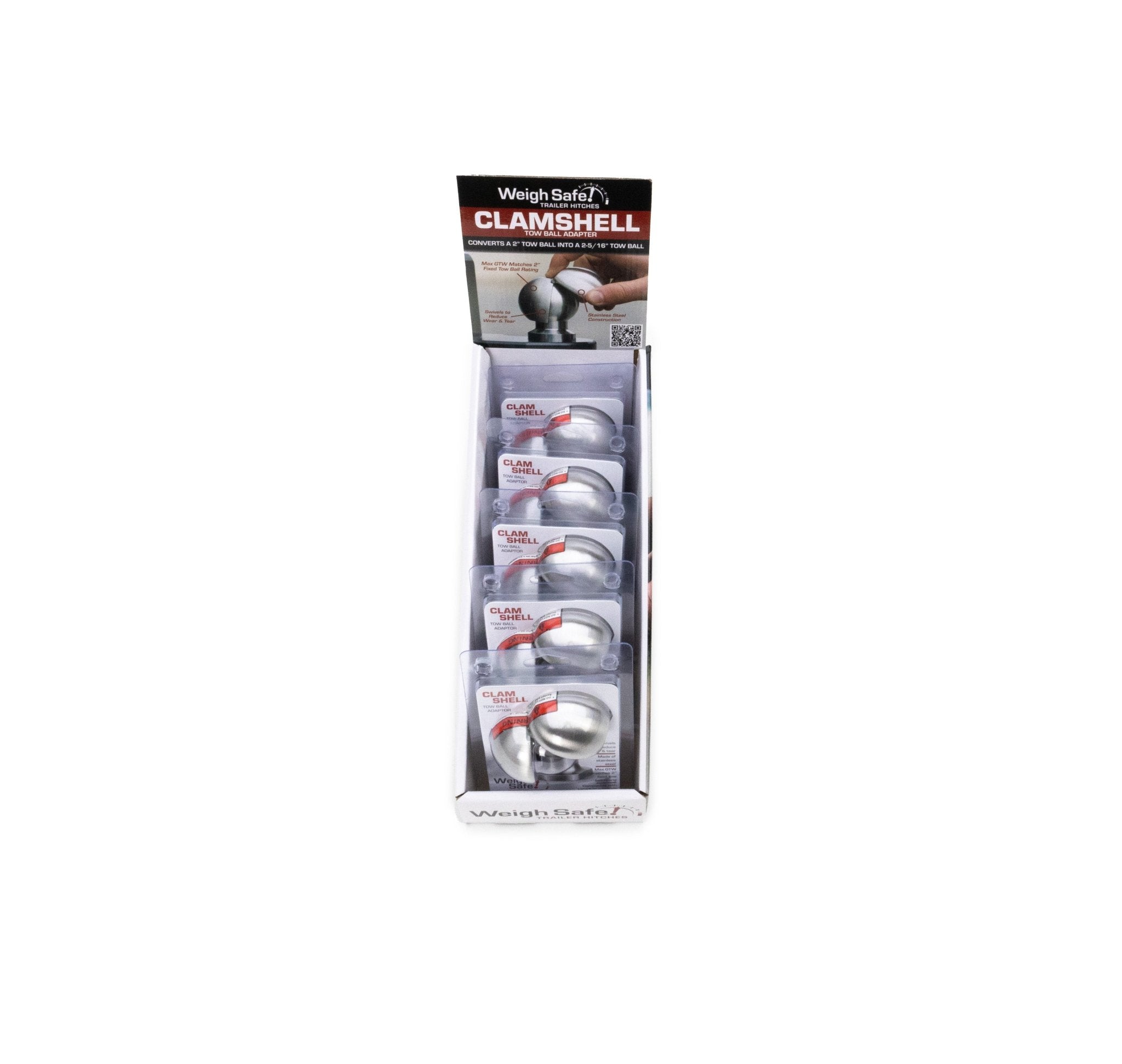 Weigh Safe WS28 Clam Shell Display Box of 5 with Part Number WS28 - Imex RV And Auto Parts