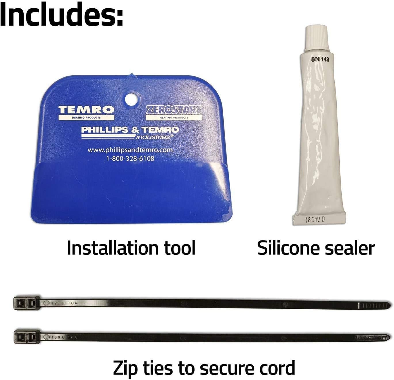 Zerostart 3400035 Silicone Pad Heater Engine Oil, Transmission Fluid, Reservoir and Hydraulic Fluid Heater, 6" (15 cm) x 10¾" (27 cm) | CSA Approved | 120 Volts | 1000 Watts - Imex RV And Auto Parts
